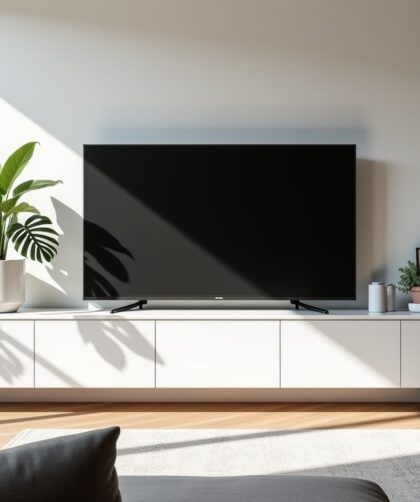 Meubles TV en placo plâtre : Inspirations design pour un salon moderne et épuré en 2025
