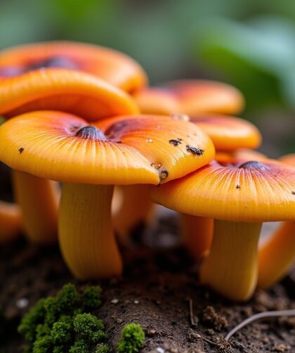 Champignon orange sur bois mort : guide complet d'identification, propriétés et risques toxiques