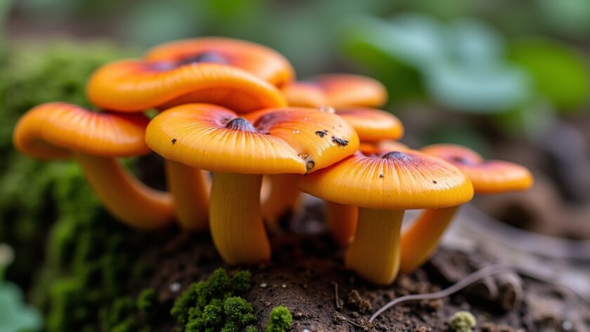 Champignon orange sur bois mort : guide complet d'identification, propriétés et risques toxiques