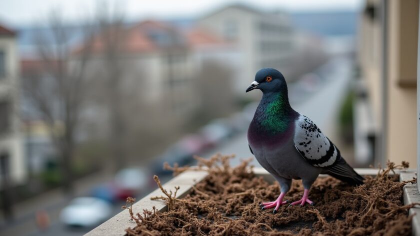 Nid de pigeon sur mon balcon : symboles et messages secrets révélés