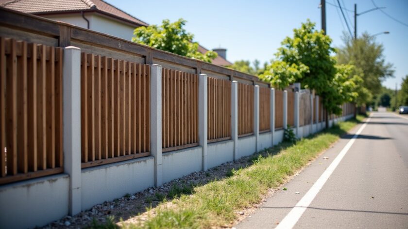 Prix au mètre : combien coûte la pose d'une clôture rigide avec soubassement en béton ?