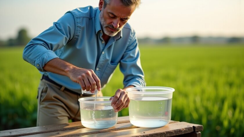 Dosage du glyphosate : guide pratique pour préparer 5 litres d'eau de manière optimale