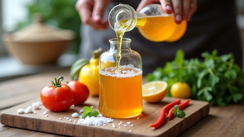 Désherbant naturel : comment doser efficacement un mélange vinaigre, sel et liquide vaisselle